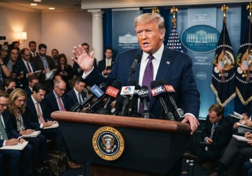 Donald Trump, presidente dos EUA - Imagem gerada por IA